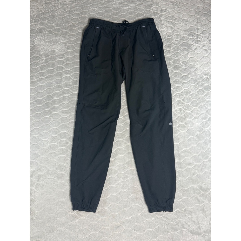 Lululemon Women Black Elastic Waist Joggers Workout Running Yoga Pants XS 26x28